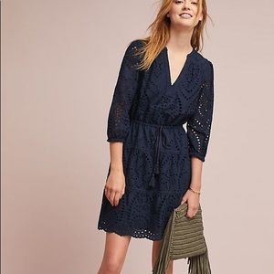 Anthropologie greylin eyelet dress, small